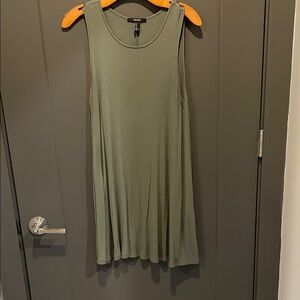 Forever 21 Ribbed Sage Dress